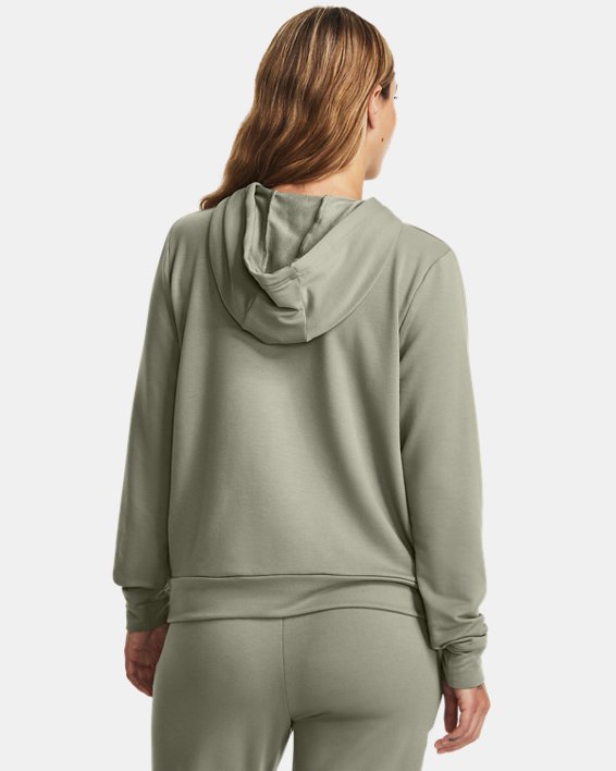 Women's UA Rival Terry Graphic Hoodie in Green image number 1